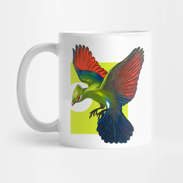 green bird flying by Marccelus